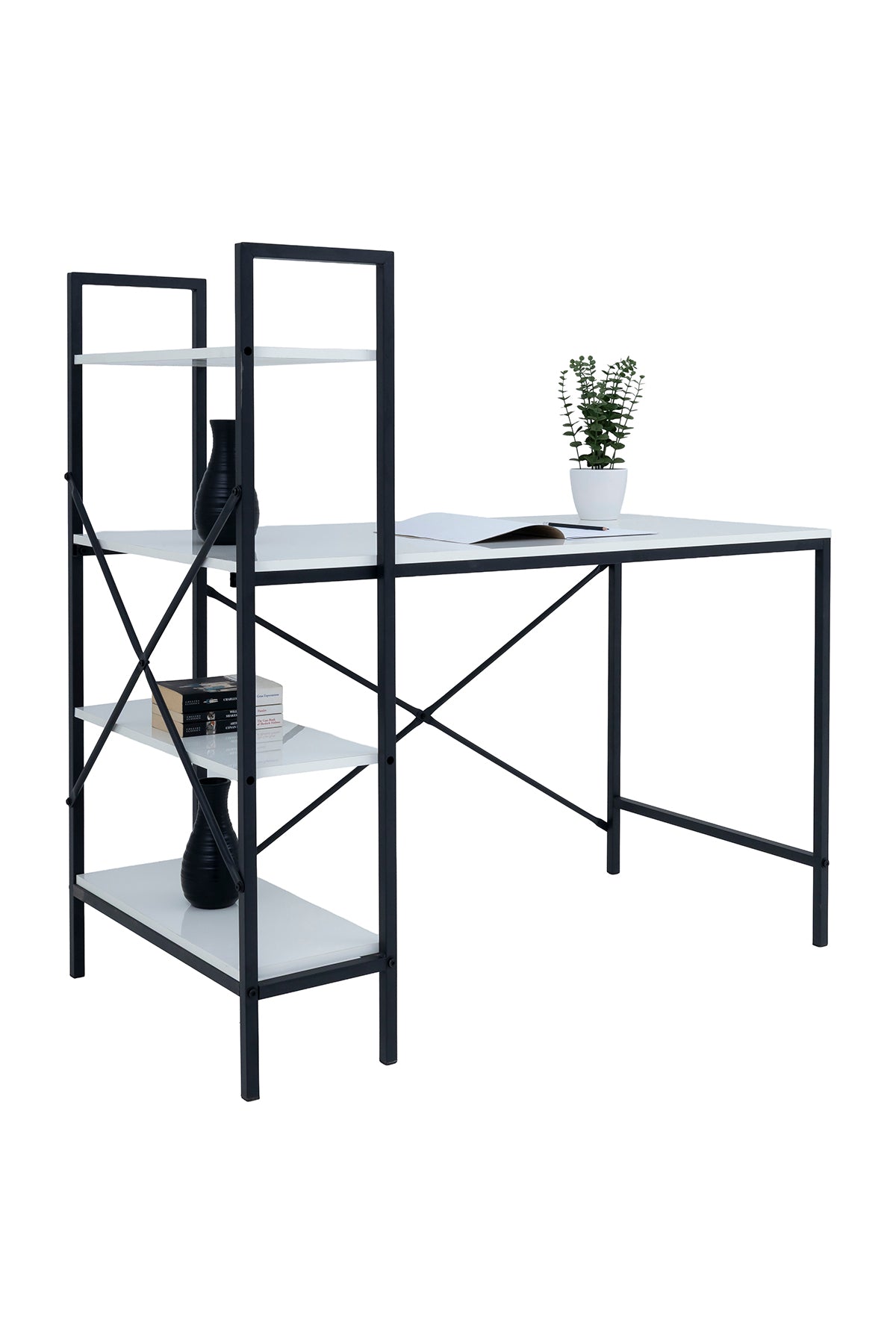 Nara Desk with Shelving - 40-1231