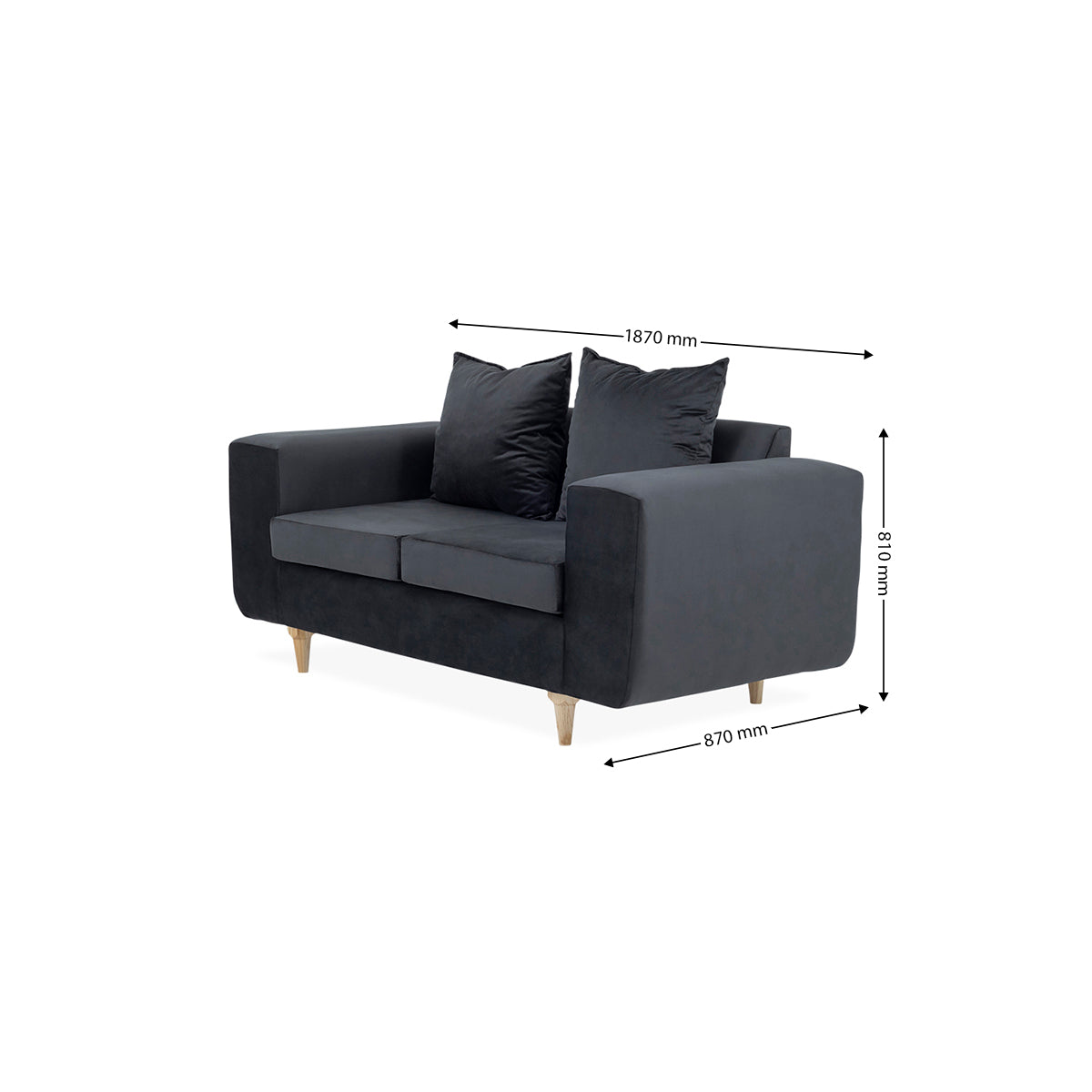 Belle 2 Division Couch - 9-1097