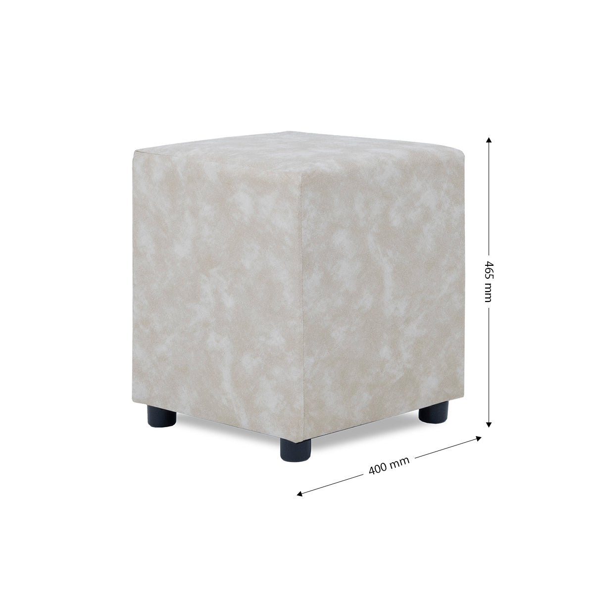 Small Leather-Touch Ottoman - 40-852