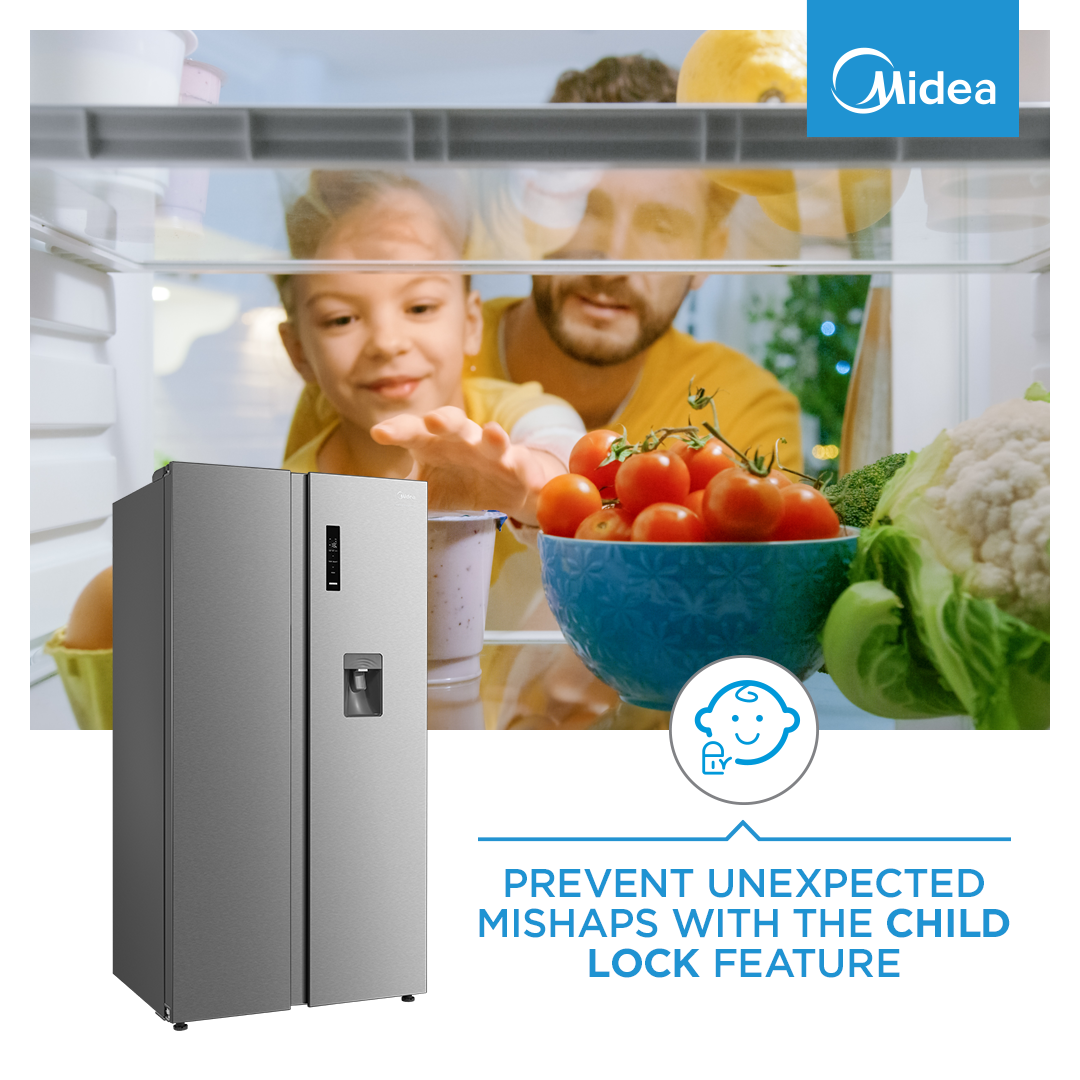Midea Side by Side Fridge Freezer 513L - 20-583