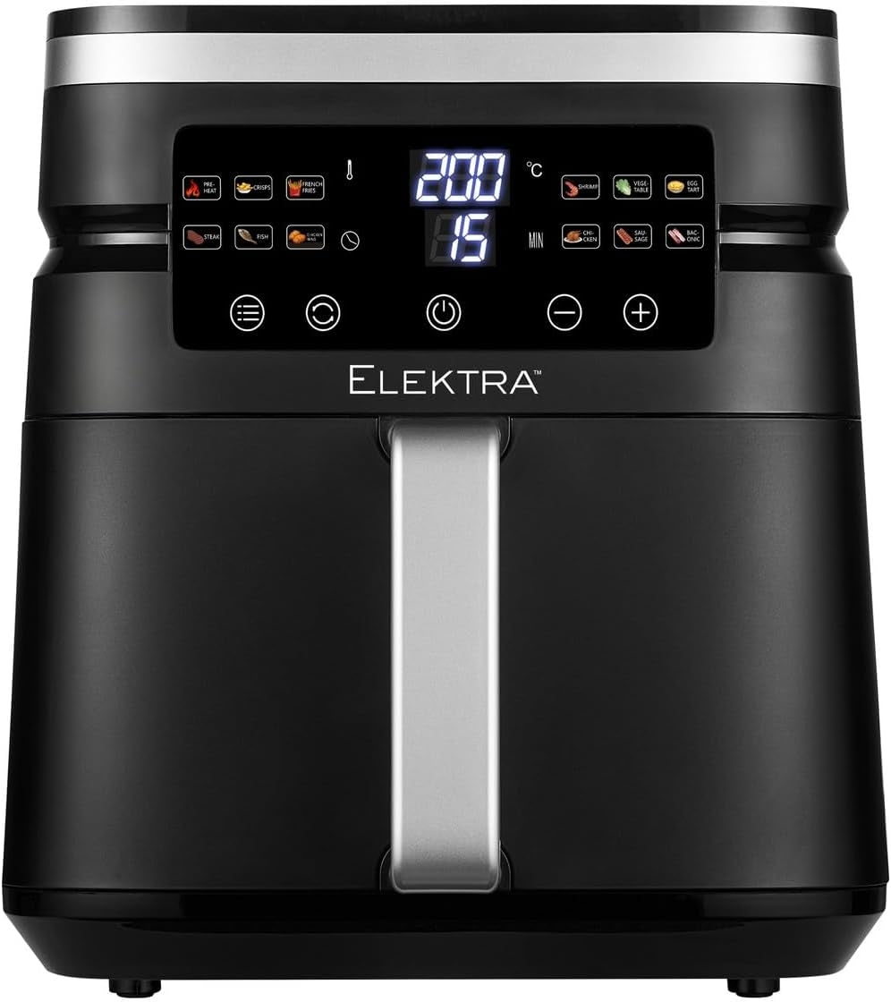 Elektra 7L Digital Air Fryer – 1800W Black - 3df3c52a-f2e6-4b24-a55f-29567b0b7df2
