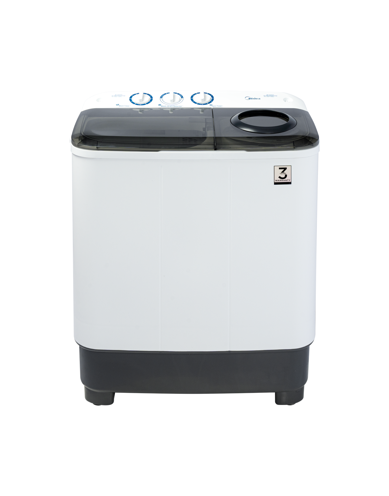 Midea 8.5kg Twin Tub Washing Machine White MTE02WW85-W - 22-363