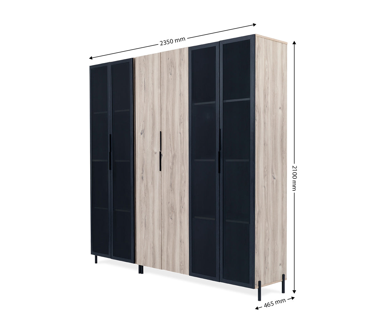 Brandy 6-Door Wardrobe - 1-290