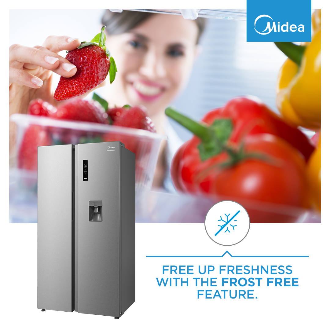 Midea Side by Side Fridge Freezer 513L - 20-583