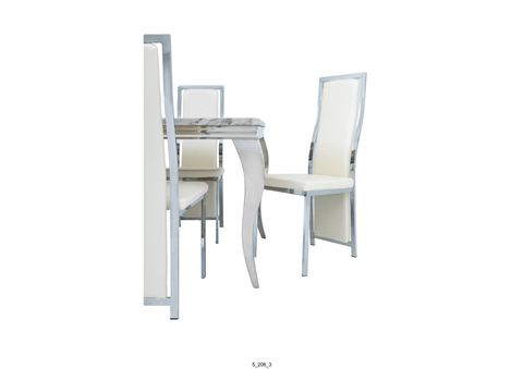 Anastasia 6-Seater Marble Dining Room Suite - 5-206