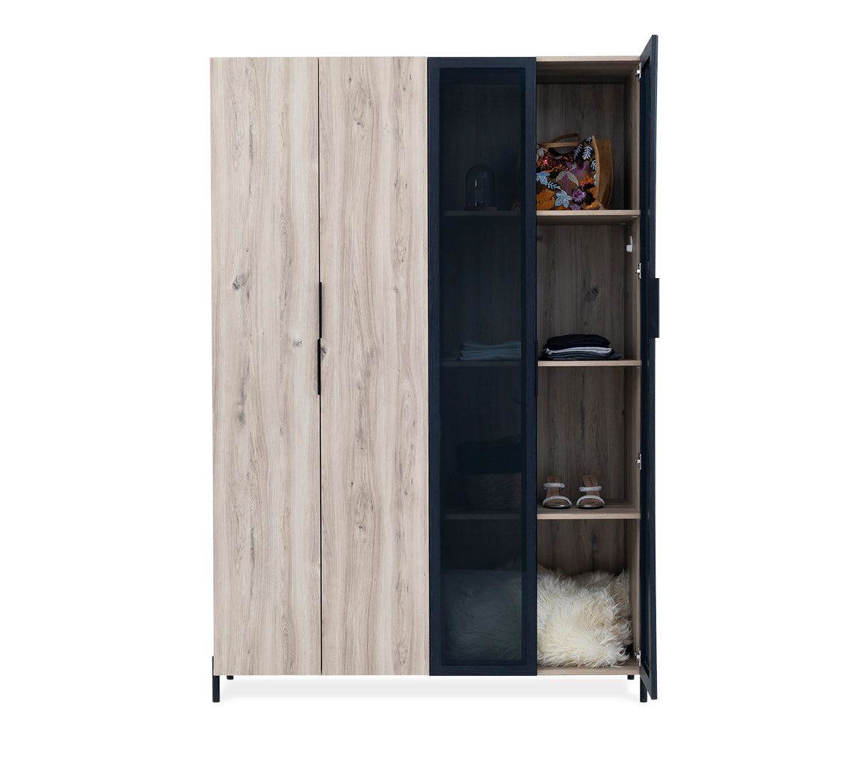 Brandy 4-Door Wardrobe - 1-289