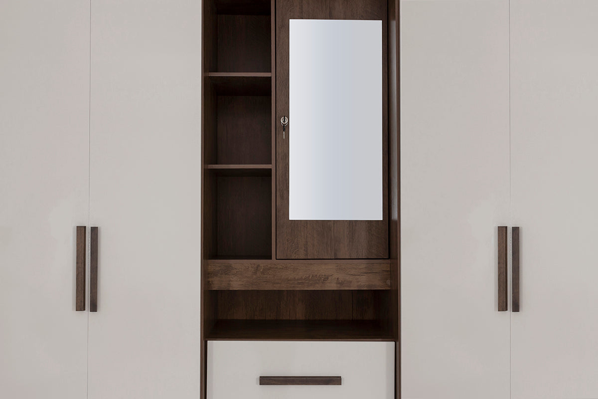 Eldorado 4 Door Wardrobe with Vanity - 1-244