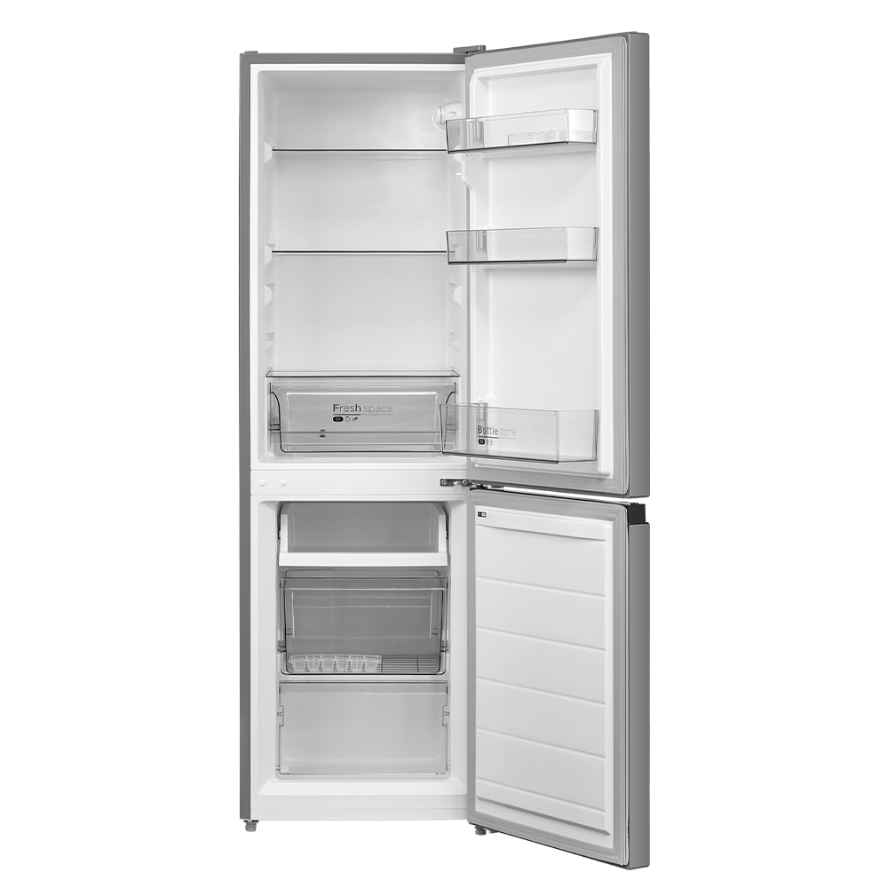 Midea 175L Bottom Freezer Top Fridge in Silver - 20-586