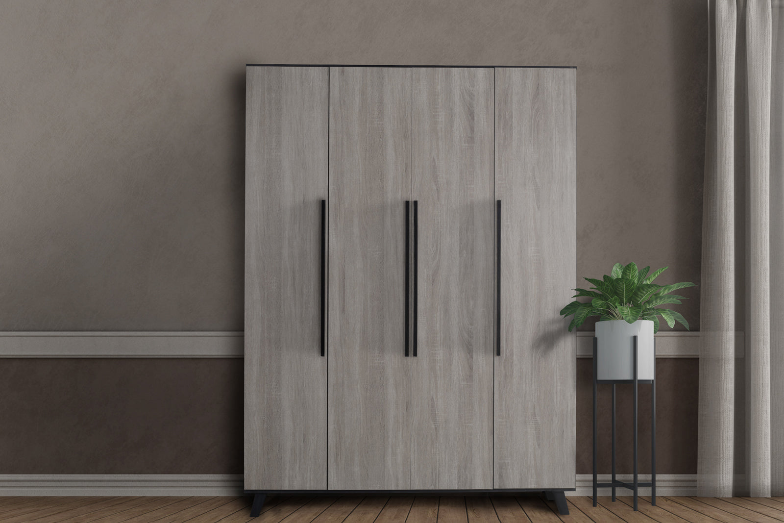 Bursa 4 Door Wardrobe - 1-259