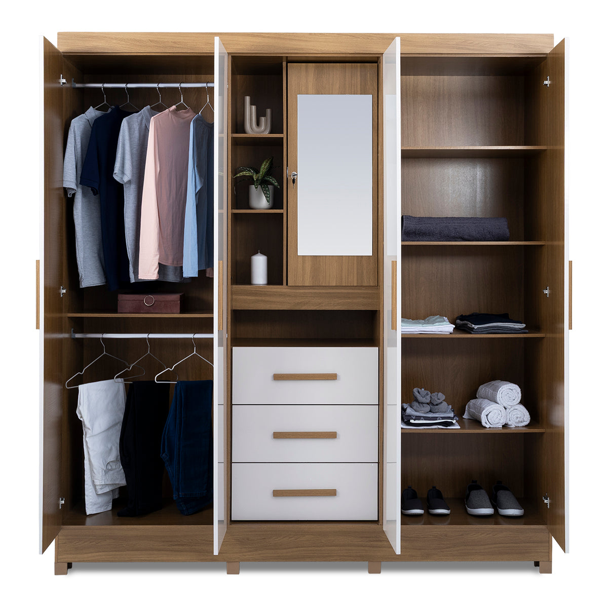 Eldorado 4 Door Wardrobe with Vanity - 1-244