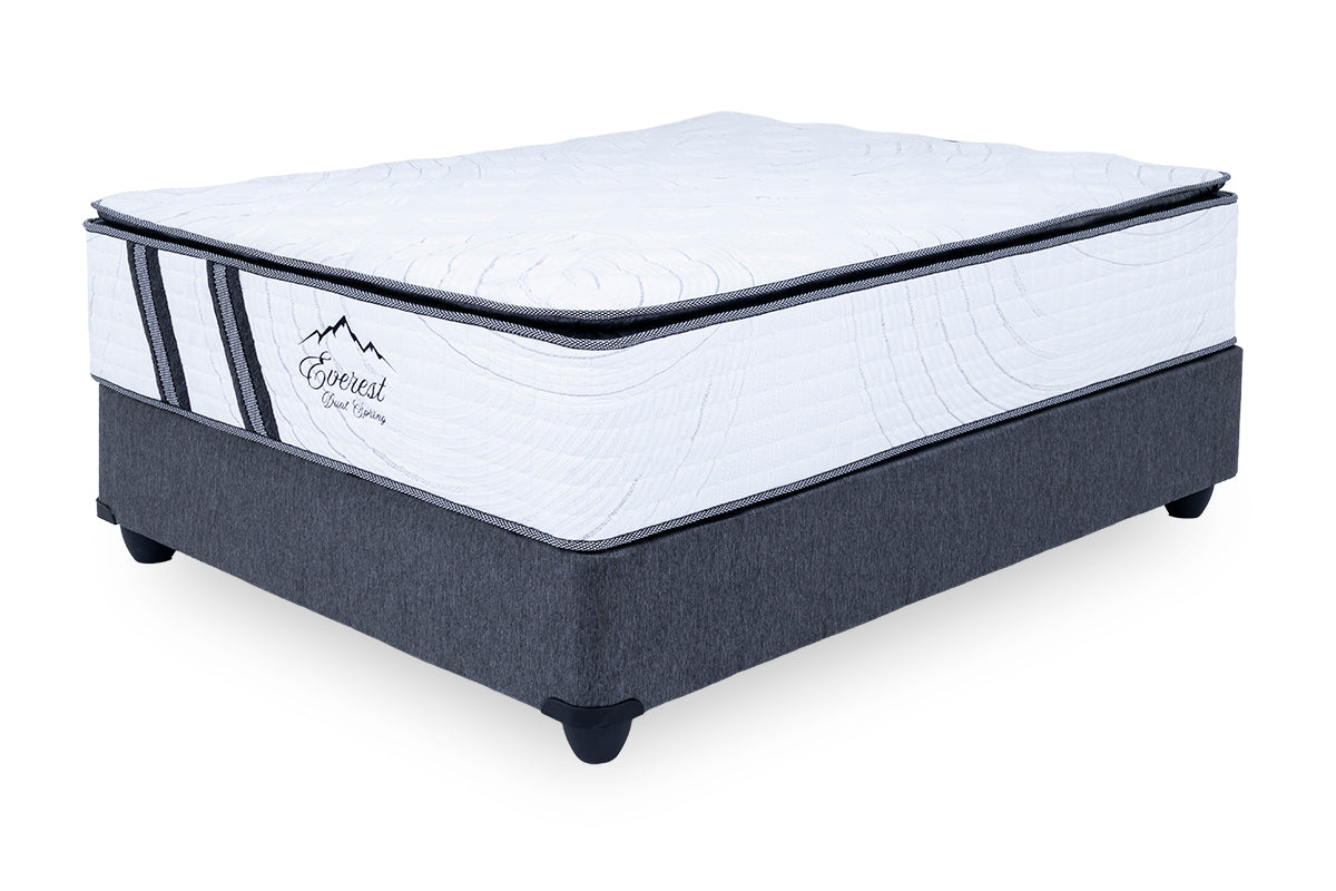 Everest Dual Spring Pillow Top Queen Mattress and Base Set - 7-483