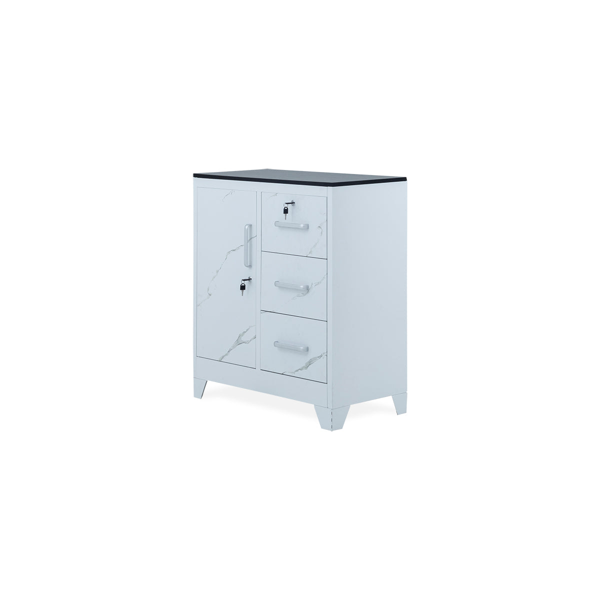 Marble Finish Steel Kitchen Unit - 10-207