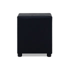 Small Leather-Touch Ottoman