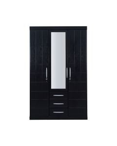 Valerie Double Compact Wardrobe with Mirror