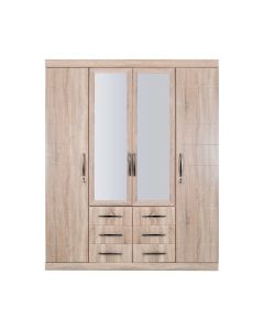 Valerie Twin Wardrobe with Mirrors