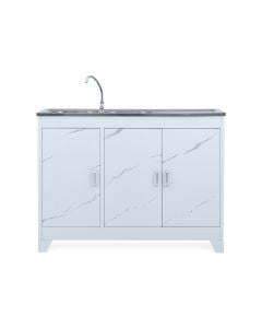 Basic Steel Kitchen Unit with Sink