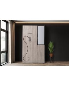 Modern 3 Door Wardrobe with Mirror