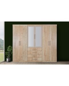 Valerie Double Wardrobe with Mirrors