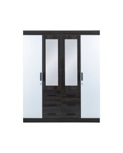 Rome 4 Door Wardrobe with Mirrors