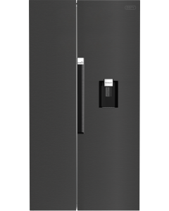 Defy 555L Side By Side Eco Natural Light Fridge Freezer Metallic